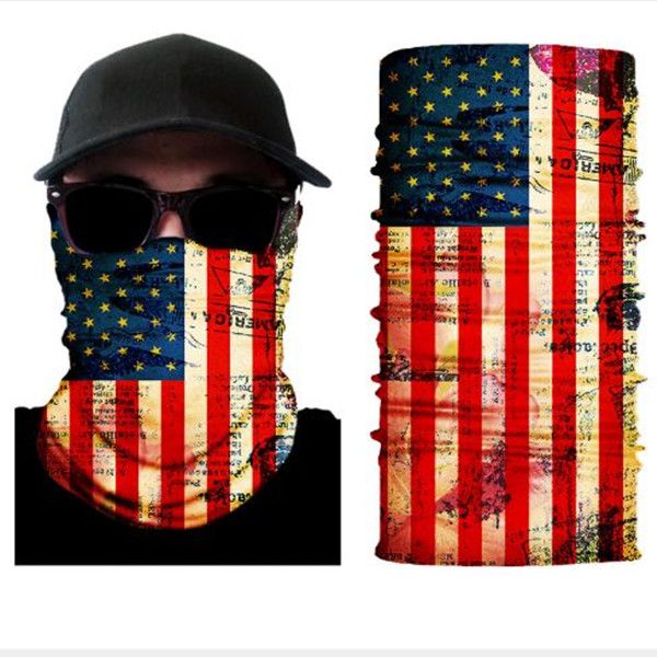 

20pcs/3d camouflage solid bandana buffs neck gaiter headband cycling fishing balaclava mask scarf multifunctional outdoor headwear dhl, Silver
