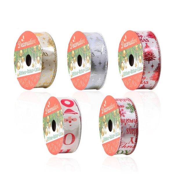 

6 yards/roll gold silver silk satin ribbon for crafts wedding decorative diy organza onions ribbons bow christmas gift supplies christmas de