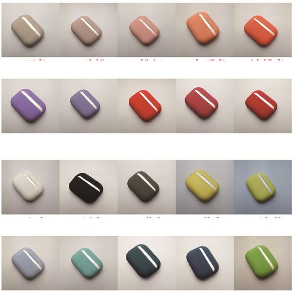 

selling luxury designer airpods pro cases liquid silicone case for apple airpods pro 20colors optional airpods 3