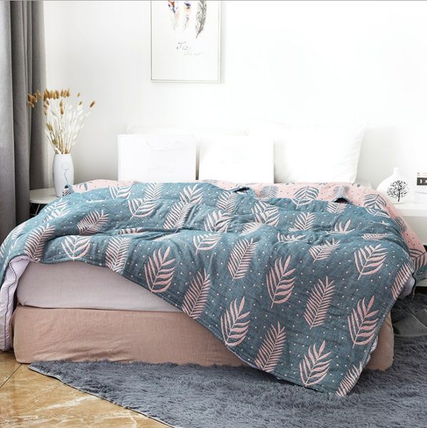 

cotton gauze towel muslin blanket summer soft throw for adults on the sofa/plane/travel bedspread bed cover blanket 200x230cm