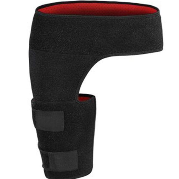 

flexible practical thighs protector mountain climbing anti-muscle strain durable protect thigh and waist easy to wear, Black