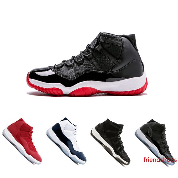

cap and gown xi 11 11s prm heiress gym red chicago midnight navy bred space jams men basketball shoes sports sneaker 36-47