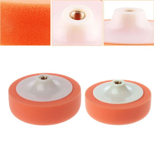 

14/16cm car polishing buffing polishing pad sponge wheel waxing orange m14/m16 auto wash maintenance sponges