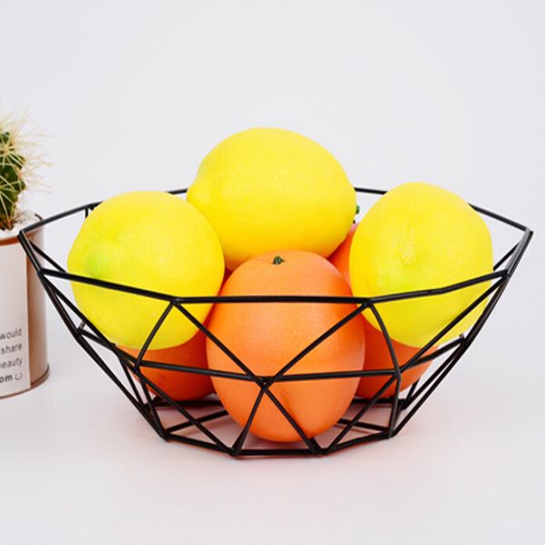 

geometric fruit vegetable wire basket metal bowl kitchen storage deskdisplay deskdisplay fruit vegetable wine trays513