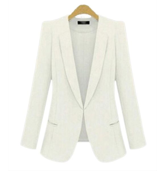 

s-4xl 6 цветов женский деловой костюм пальто женские костюмы блейзеры бесплатная доставка, White;black