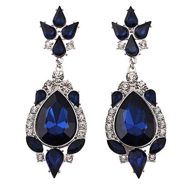 

women bohemia chandelier earrings vintage pendant dangle eardrop jewelry gift hot, Silver