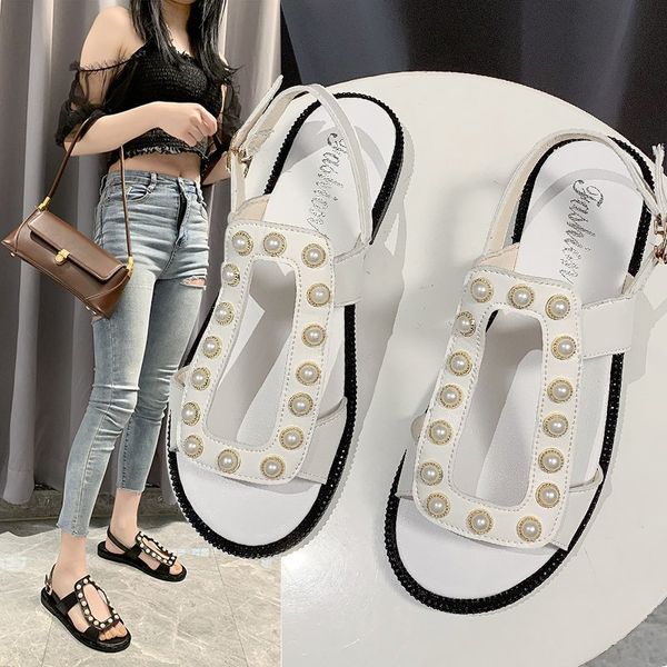 

women sandals female shoes woman summer comfortable sandals ladies slip-on flat women sandalias m1422, Black
