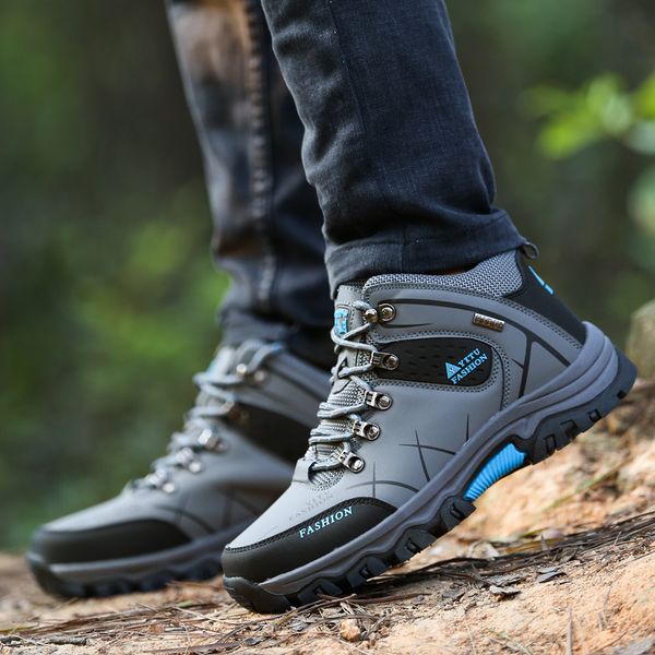 

northmarch plus size 39-47 men winter boots fahsion keep warm snow boots men outdoor casual ankle botas nieve hombre, Black