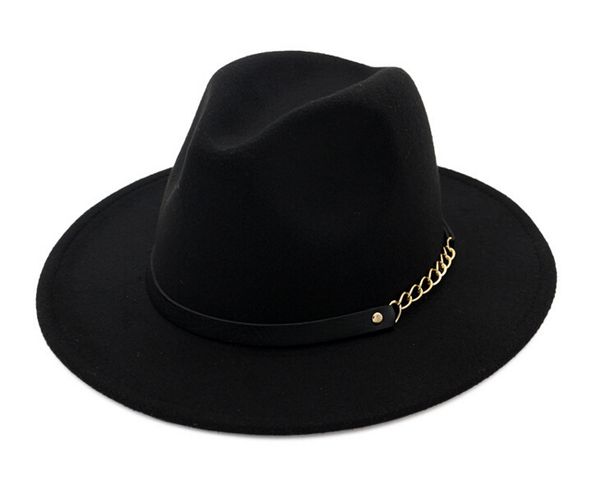 

2020 мода топ шляпы для мужчин, женщин элегантный моды solid войлок fedora hat ленточные широкий плоский брим джаз шляпы стильный trilby пан, Blue;gray