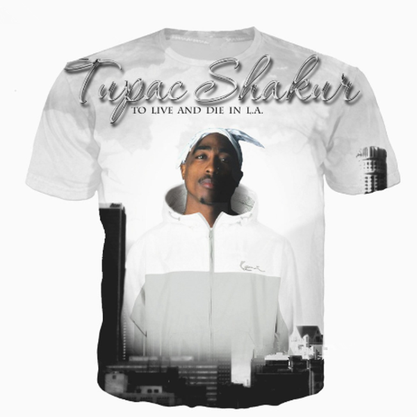 

popular singer rapper tupac 2pac t shirt men women funny 3d print summer short sleeve o neck crewneck casual a195, White;black