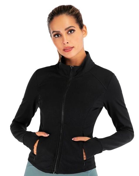 

black running crop jacket zip up streetwear jacket bikers sports jackets slim fit women sports coat wear, Black;red