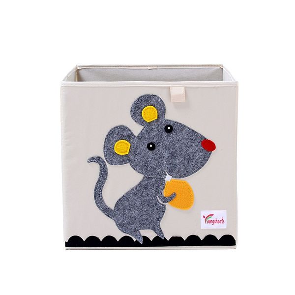 

кубик мультфильм животные box хранения дети игрушек промытого ткань оксфорд шкаф складной корзина для хранения метизов организатора 33 * 33