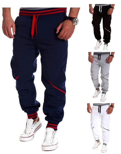 

zogaa jogging pants men solid gym training pants sportswear jog sports men running swear football pant joggers sweatpants, Black