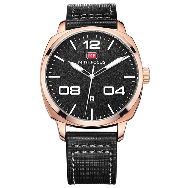 

leisure quartz calendar men's watch alloy business leather belt wristwatch, Slivery;brown