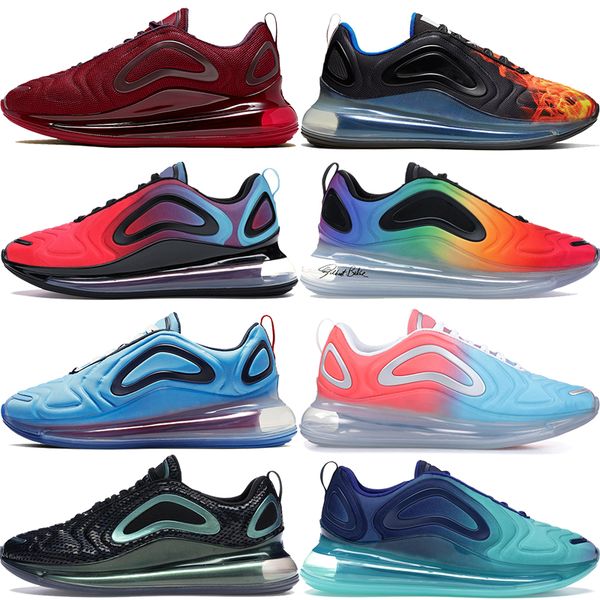 

720s mens running shoes team red china space be true triple black white lava pink sea men women fashion sneakers