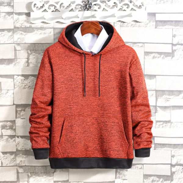 

мода горячие мужчины теплый флис hoodies pure color mmen одежда весна осень повседневная кофты мужская твердая толстовки толстовка tops coat, Black
