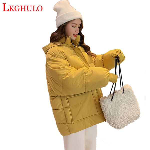 

winter jacket women coat 2019 fashion female hooded winter coat women short parkas warm casual jacket female w886, Black