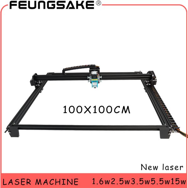 

100*100cm big area engraver 15w laser machine pmw control laser carving machine 5500mw laser,1600mw engraving