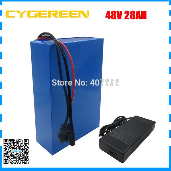 

1500 вт 48 в 28ah электрический велосипед батареи 2000 вт 48 в литий-ионный аккумулятор scooter использовать для samsung 3500 мач ячейки 50a