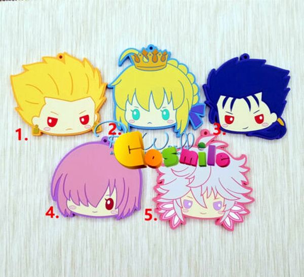 

fate/grand order fgo merlin nero saber shielder mainyu alter keyring strap wallet phone mobile key belt gift fashion cute, Silver