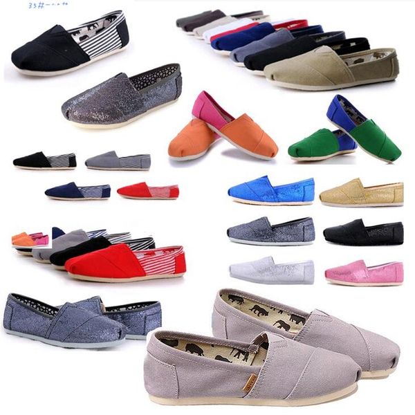 Big Size Casual Shoes Women Men Classics Tom Mrs Loafers Canvas