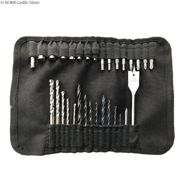 

31pcs быстрорежущая сталь отвертка спиральные сверла держатель лопаты главная repair tool аксессуар для обработки отверстий высокого качеств