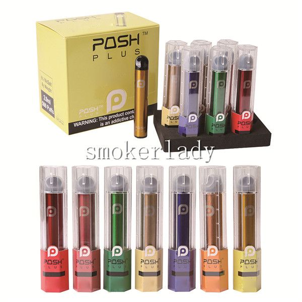 

2020 новейший шикарный плюс одноразовые под Vape комплект ПОШ плюс укажи устройство Vape ручка аккумулятор 280mah и 2.0 мл под Cartridage