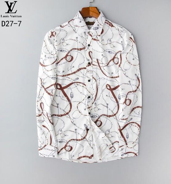 

2020 cotton luxury lapel t-shirt autumn and winter long-sleeved shirt fashion casual long-sleeved t-shirt henry men's business shirt#bg, White;black