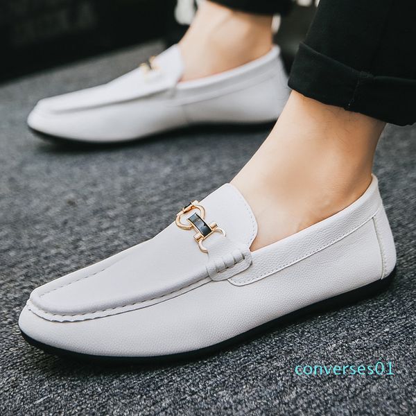 

luxury men casual shoes mens loafers spring/autumn 2019 fashion sneakers oxfords solid espadrilles slip-on low cut shoes man co01, Black