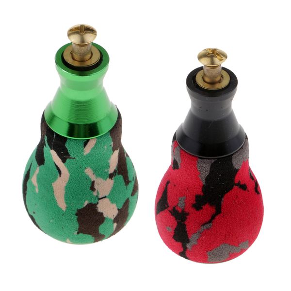

2pcs power fishing baitcasting reel handle knobs replacement reel repair parts, red & green camo