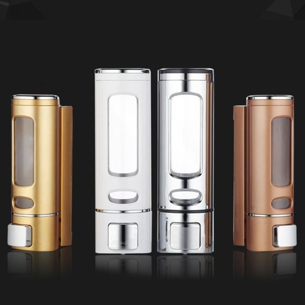 

400ml wall-mount shower bath shampoo dispenser liquid soap container double-head soap storage bottle for l home office m16