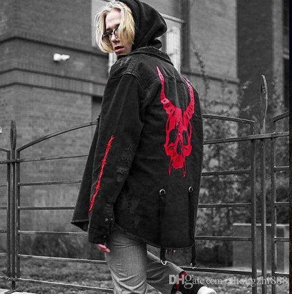 

2020 jacket male designer jacket loose outdoor denim coat european american trend mens black casual jacket, Black;brown