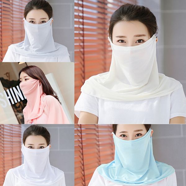 

5qtzv summer outdoor quick cycling neck women half face mask tube active drying skiing hiking bandana scarf for men scarf, Black