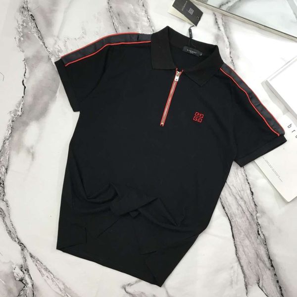 

Fa hion new giv men women t hirt 2019 pring ummer zipper letter print t hirt women tee ca ual hirt