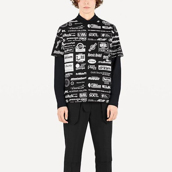 

19ss monogram письмо логотип printed мода t-shirt дышащие tee повседневный черный мужчины женщины улица с коротким рукавом прохладный top hf, White;black