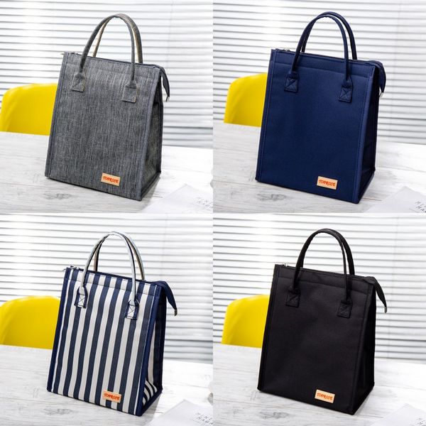 

waterproof oxford cloth insulation lunch bag students cool large capacity picnic traveling lunch insulation bag