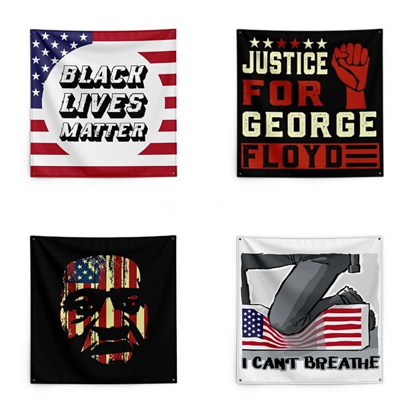 

its 2020 and i have a dream george floyd printing tapestry black lives matter household wall banner 150*150cm #qa20559