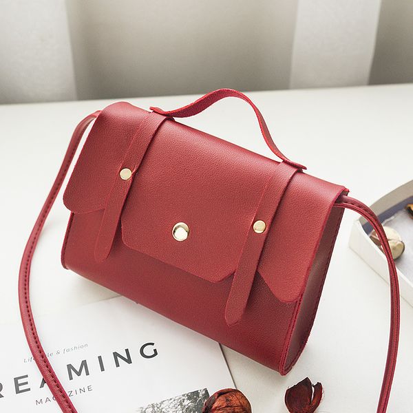 

2020 summer new pu bag women's simple portable crossbody fashion shoulder bag fashion square sling messager