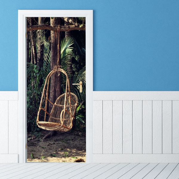 Extraíble 3D Pared Puerta Ventana Calcomanías Pegatina Impermeable Vinilo Arte Murales