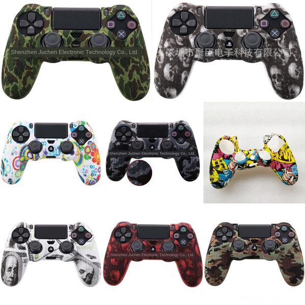 

u1xfs контроллер черной синего ps4 мягкого силиконовая резина кожа гель покрытие чехол для красного новейших