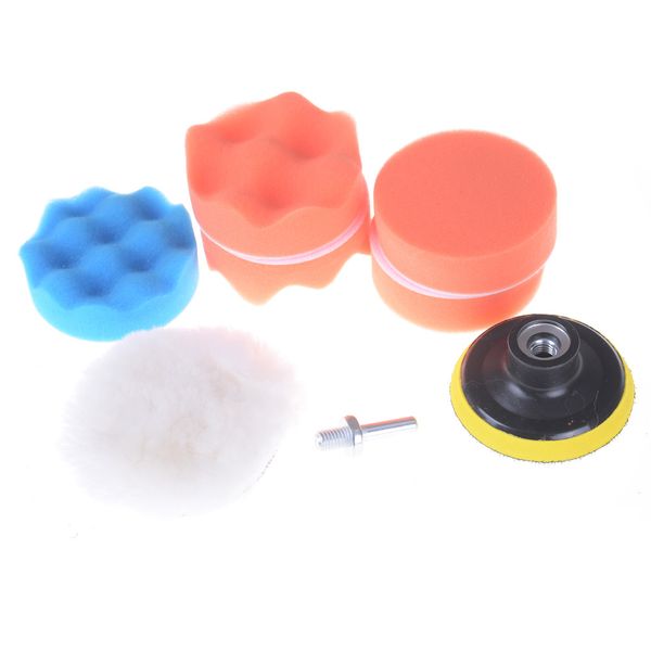 

8pcs car polishing sponge wheel kit polisher car polishing pad set buffer waxing buffing pad drill set kit