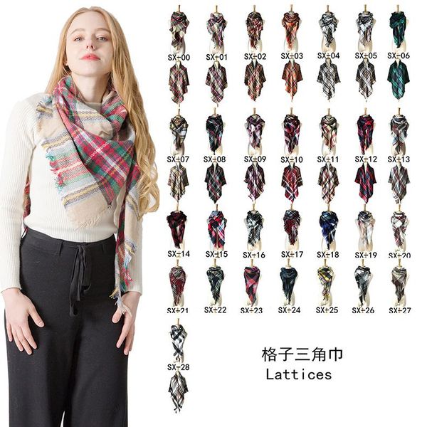 

новая весна зима треугольник шарф для женщин пледа теплого кашемира шарфов женских шалей пашмины lady бандан wraps одеяла, Blue;gray