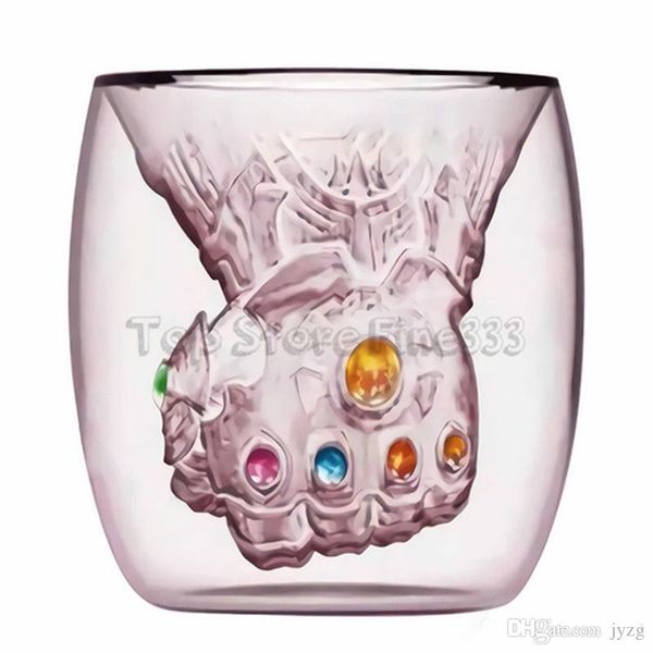 

avengers endgame infinity gauntlet thanos cosplay prop glass cup beer juice cocktail marvel superhero party mug