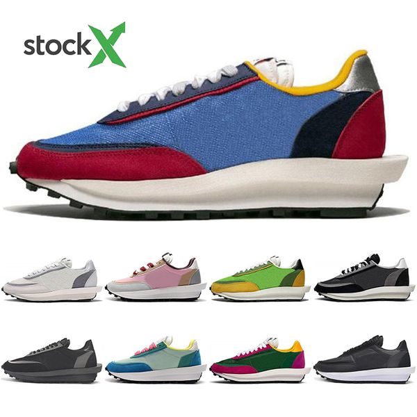 

with socks sacai ldv waffle running shoes for men women white nylon gusto varsity blue green gusto outdoor mens trainer sport sneaker