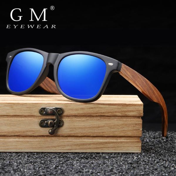 

gm new 100% real zebra wood sunglasses polarized handmade bamboo mens sunglass sun glasses men gafas madera, White;black