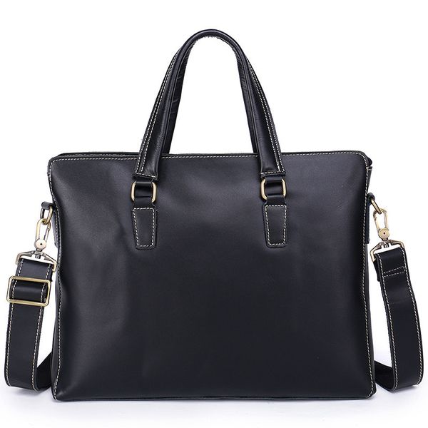 famous design men's business totes bag european and american cowhide leather briefcase handbag male lapshoulder diagonal bag