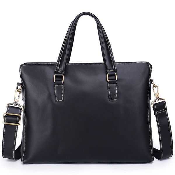 

famous design men's business totes bag european and american cowhide leather briefcase handbag male lapshoulder diagonal bag