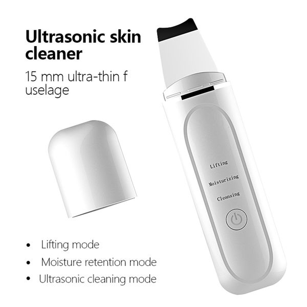 

skin scrubber facial scrubber electric gentle blackhead remover ultrasonic facial cleaner spatula face lifting massager spa