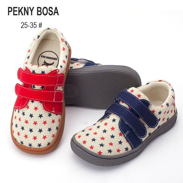 

pekny bosa brand boys canvas shoes barefoot children shoes girls enough toe toddler shoes for kids girl big size 25-35 t200604, Black;red