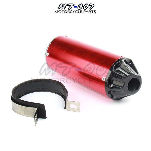 

28mm cnc exhaust muffler pipe atv/dirt bike 50/70/90/110/125/140 cc colors